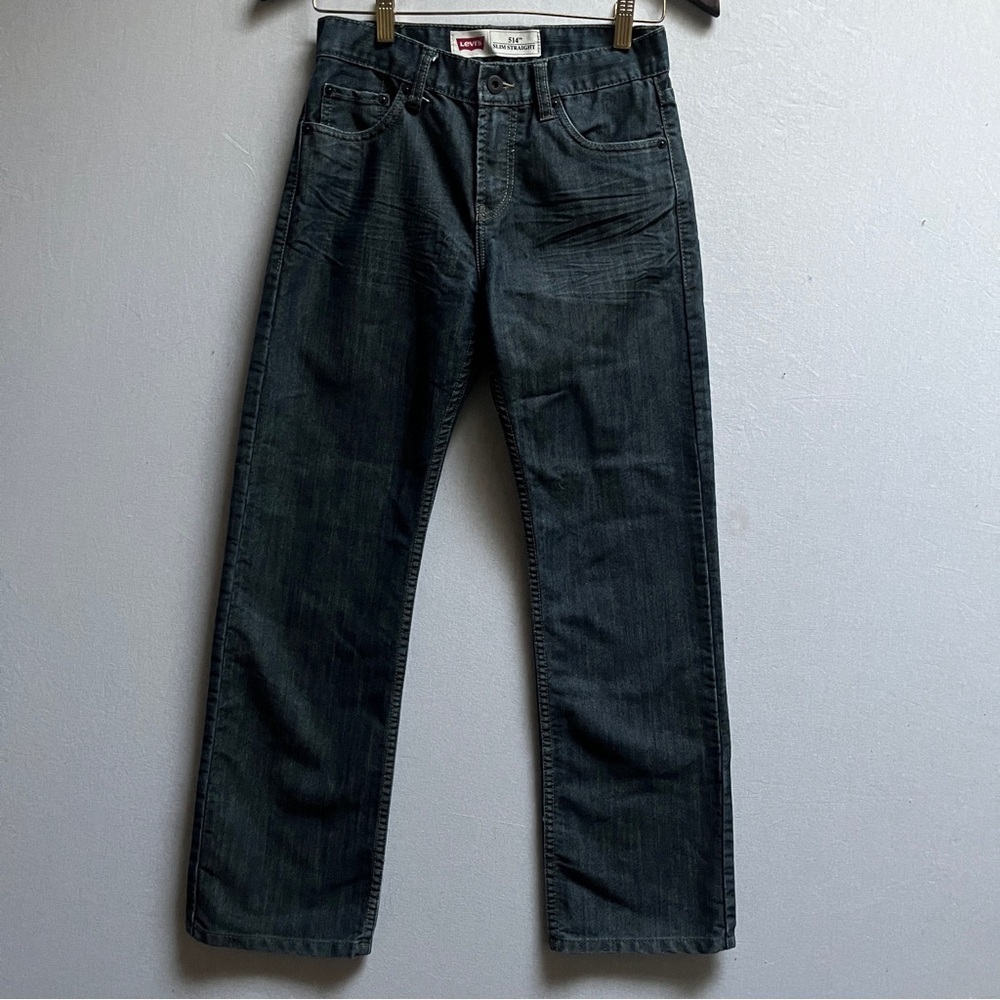 Levi’s 514 Slim Straight Jeans Dark Wash Boys 14